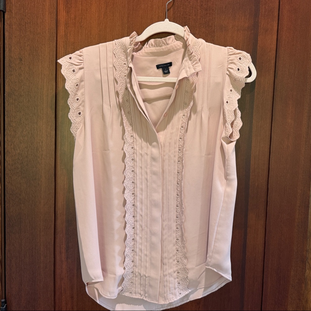 Dusty Rose Ann Taylor Blouse